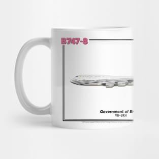 Boeing B747-8 - Government of Brunei (Art Print) Mug